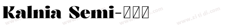 Kalnia Semi字体转换